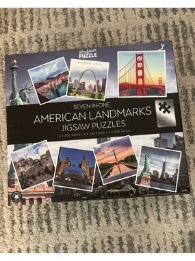 Large set of multiple landmark puzzles 500 750 1000 pieces